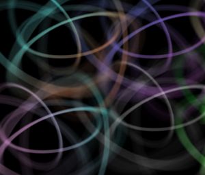 Preview wallpaper rotation, lines, circles, colorful, rainbow