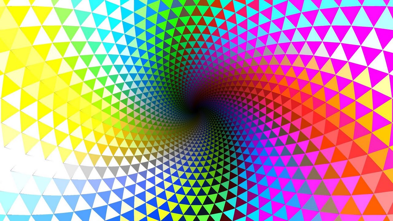 Wallpaper rotation, multi-colored, lines, shape