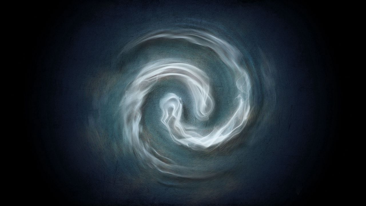 Wallpaper rotation, spiral, ring, form