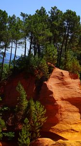 Preview wallpaper roussillon, rock, quarry, trees