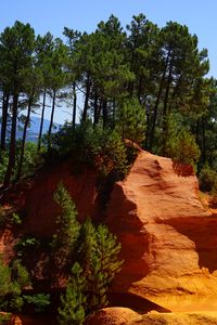 Preview wallpaper roussillon, rock, quarry, trees