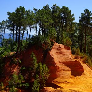 Preview wallpaper roussillon, rock, quarry, trees