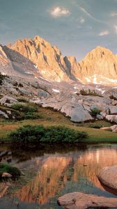 Preview wallpaper royal canyon, national park, california, water, lake