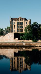 Preview wallpaper royal villa, castle, river, trees, regensburg