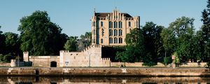 Preview wallpaper royal villa, castle, river, trees, regensburg