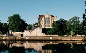 Preview wallpaper royal villa, castle, river, trees, regensburg