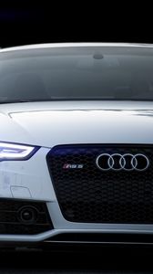 Preview wallpaper rs5, audi, white, front view