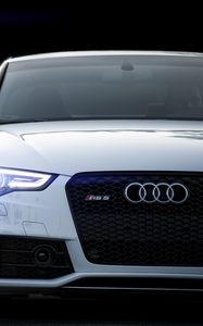 Preview wallpaper rs5, audi, white, front view