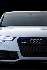 Preview wallpaper rs5, audi, white, front view