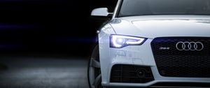 Preview wallpaper rs5, audi, white, front view