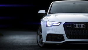 Preview wallpaper rs5, audi, white, front view