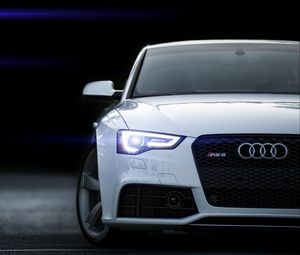 Preview wallpaper rs5, audi, white, front view