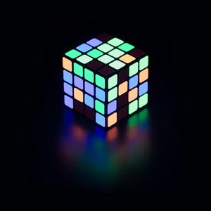 Preview wallpaper rubik cube, neon, glow, colorful