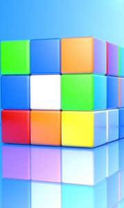 Preview wallpaper rubiks cube, colorful, face, cube