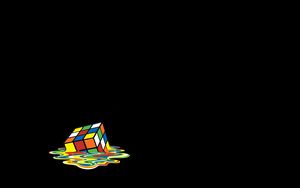 Preview wallpaper rubiks cube, colorful, melting