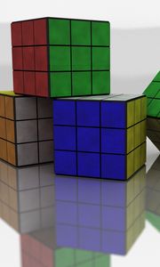 Preview wallpaper rubiks cube, colorful, size, shape