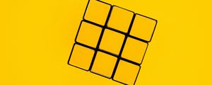Preview wallpaper rubiks cube, cube, levitation, yellow
