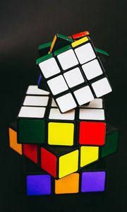 Preview wallpaper rubiks cube, cubes, colorful, conundrum