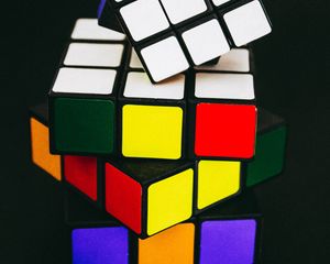 Preview wallpaper rubiks cube, cubes, colorful, conundrum