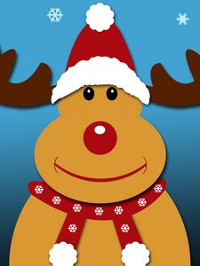 Preview wallpaper rudolph, reindeer, christmas, new year