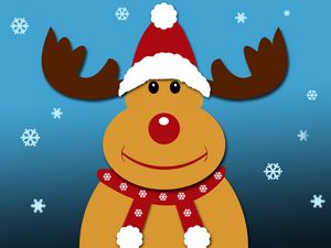 Preview wallpaper rudolph, reindeer, christmas, new year