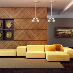 Preview wallpaper rug, sofa, cushion, painting, masks, style