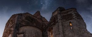 Preview wallpaper ruins, architecture, starry sky, veneto, italy