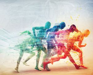 Preview wallpaper run, person, speed