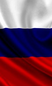 Preview wallpaper russia, satin, flag, symbol, band