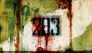 Preview wallpaper rusty, number, spray, paint