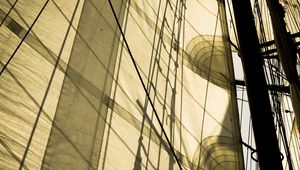Preview wallpaper sail, mast, sea, sunlight