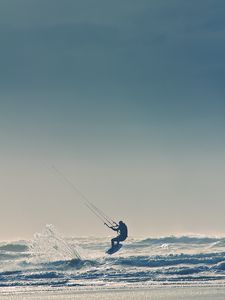Preview wallpaper sailing, board, waves, surf