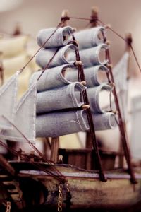 Preview wallpaper sails, ship, boat, wooden toys