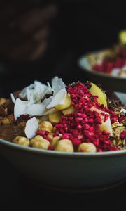 Preview wallpaper salad, nuts, berries