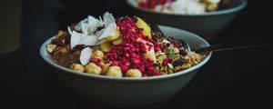 Preview wallpaper salad, nuts, berries