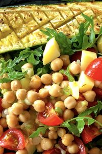 Preview wallpaper salad, vegetables, chickpeas, food