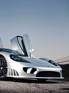 Preview wallpaper saleen, s7, supercar, side view, silver