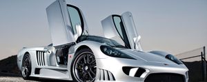 Preview wallpaper saleen, s7, supercar, side view, silver