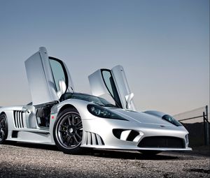 Preview wallpaper saleen, s7, supercar, side view, silver