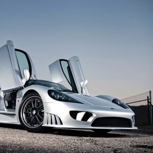 Preview wallpaper saleen, s7, supercar, side view, silver