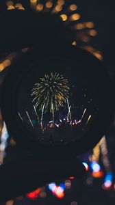 Preview wallpaper salute, fireworks, lens, holiday