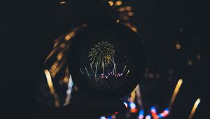 Preview wallpaper salute, fireworks, lens, holiday