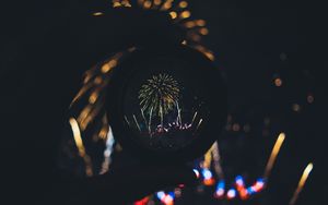 Preview wallpaper salute, fireworks, lens, holiday