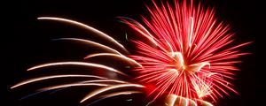 Preview wallpaper salute, fireworks, night, holiday, sparks