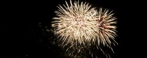 Preview wallpaper salute, fireworks, sky, dark