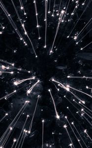 Preview wallpaper salute, fireworks, sparks, glitter, dark background