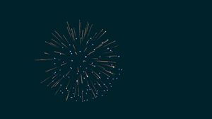 Preview wallpaper salute, fireworks, sparks, glow, night