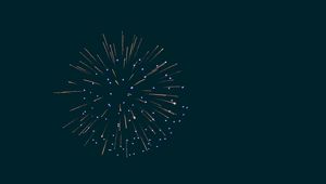 Preview wallpaper salute, fireworks, sparks, glow, night