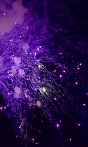Preview wallpaper salute, sky, sparks