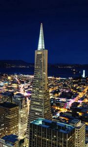 Preview wallpaper san - francisco, city, night, top view